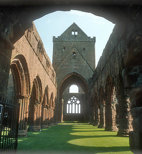 New Abbey, Kirkudbrightshire, Sweetheart Abbey, Church of ruined Cistercian Monastery founded 1273